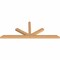 Ekena Millwork Saratoga Smooth Timber Gable Bracket, Western Red Cedar, 84"W x 31"H x 3 1/2"D x 3 1/2"F, 9/12 Pitch GBW084X31X0404SAR00SWR - alternate 2